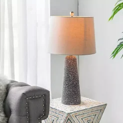 Sale Kirklands Home Gray Speckled Stone Table Lamp Tan