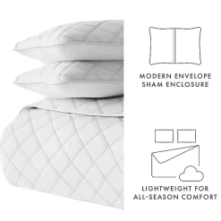 Outlet Kirklands Home Stitched Diamond 2-pc. Twin Quilt Set Gray