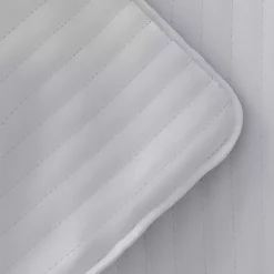 Kirklands Home Stitched Stripes 3-pc. King Quilt Set Gray