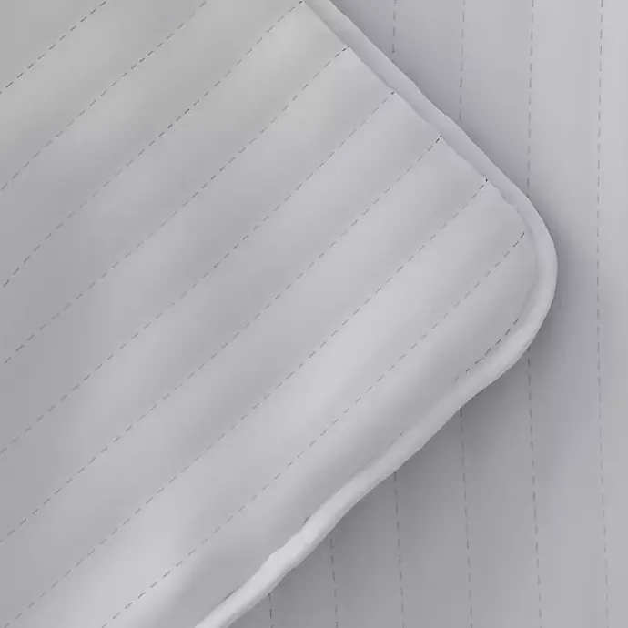 Kirklands Home Stitched Stripes 3-pc. King Quilt Set Gray