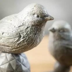 Sale Kirklands Home Stone Bird Finial Figurines, Set of 2 Gray