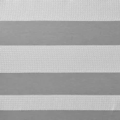 Best Kirklands Home Stripe Waffle Weave Shower Curtain Gray
