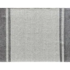 Best Kirklands Home Gray Striped Border Area Rug
