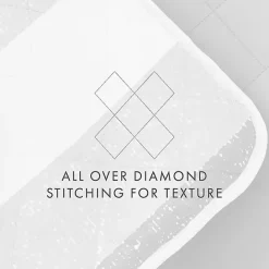 Hot Kirklands Home Gray Striped Reversible 3-pc. Queen Quilt Set