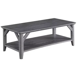 Clearance Kirklands Home Tapered Legs Rustic Coffee Table Gray