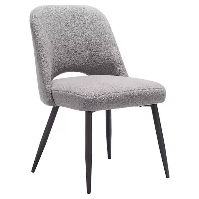 Best Kirklands Home Teddy Upholstered Dining Chairs, Set of 2 Gray