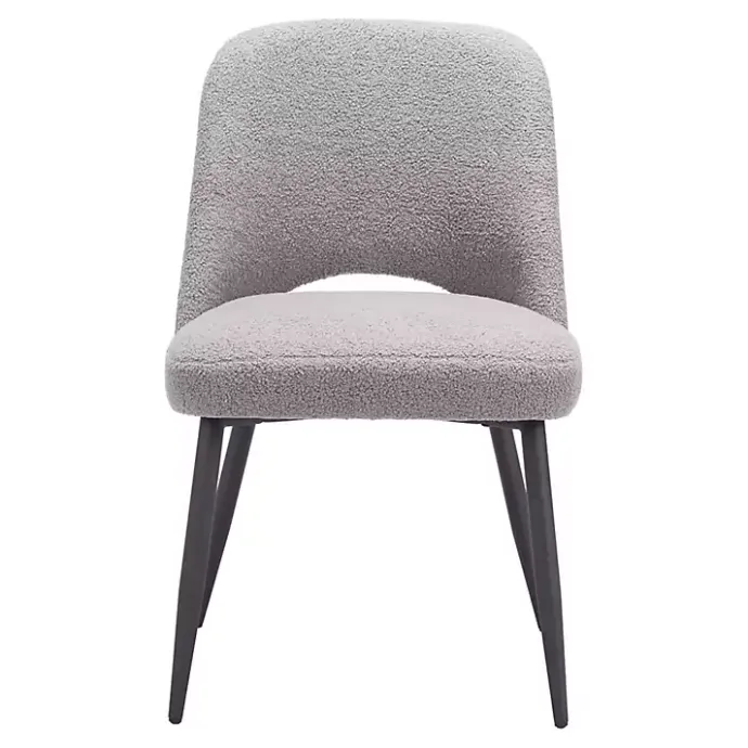 Best Kirklands Home Teddy Upholstered Dining Chairs, Set of 2 Gray