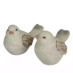 Outlet Kirklands Home Textured Bird Statues, Set of 2 Gray