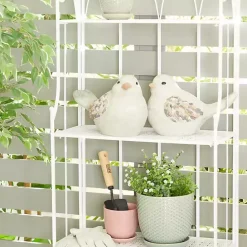 Outlet Kirklands Home Textured Bird Statues, Set of 2 Gray