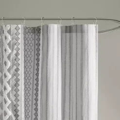 Outlet Kirklands Home Textured Chenille Shower Curtain Gray