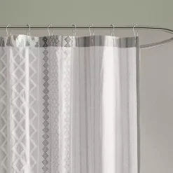Outlet Kirklands Home Textured Chenille Shower Curtain Gray