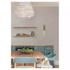 Kirklands Home Textured Faux Fabric Peel & Stick Wallpaper Gray