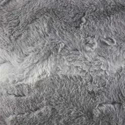 Online Kirklands Home Textured Faux Fur Pillow Gray