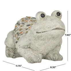 Sale Kirklands Home Textured Frog Statue Gray