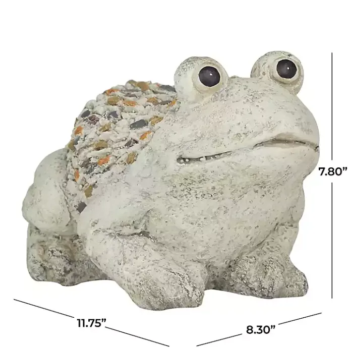Sale Kirklands Home Textured Frog Statue Gray