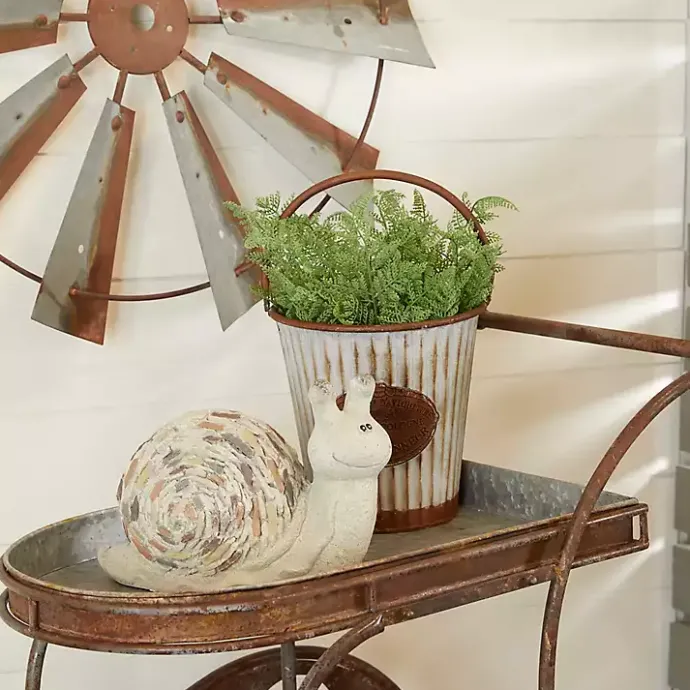 Outlet Kirklands Home Textured Snail Statue Gray