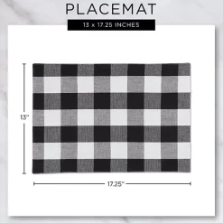 Outlet Kirklands Home Textured Twill Weave Placemats, Set of 6 Gray