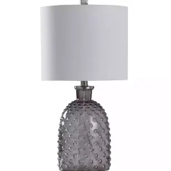 Sale Kirklands Home Tinted Glass Jar Table Lamp Gray