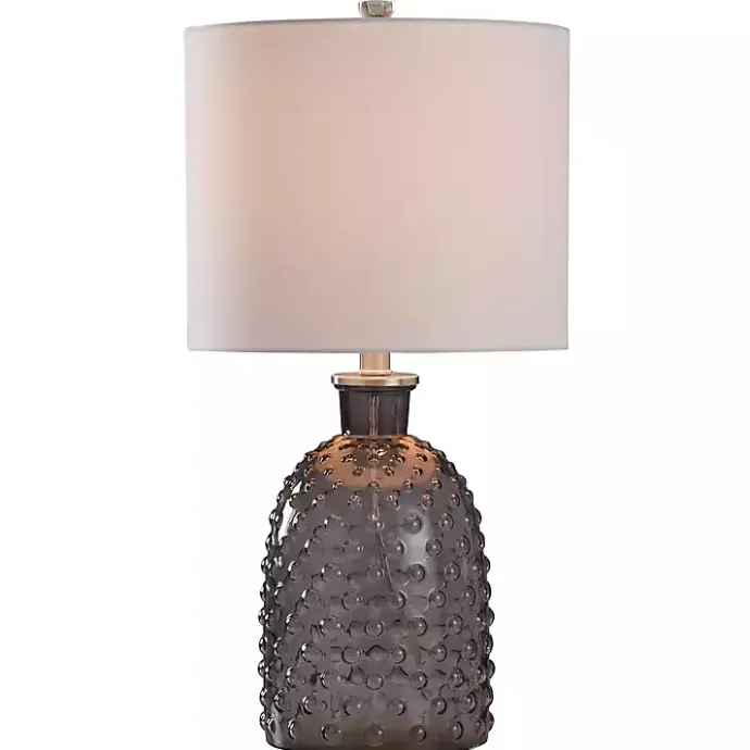 Sale Kirklands Home Tinted Glass Jar Table Lamp Gray