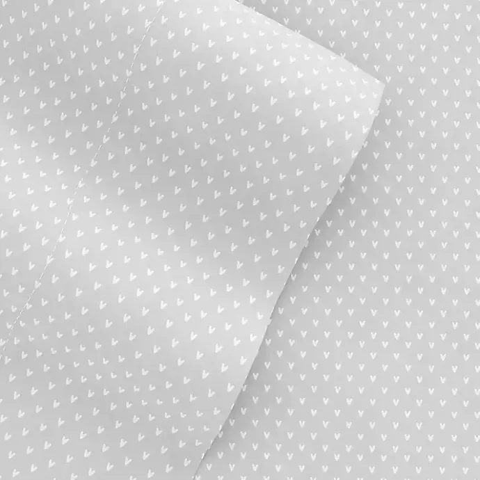 Online Kirklands Home Tiny Hearts 3-pc. Twin Sheet Set Gray