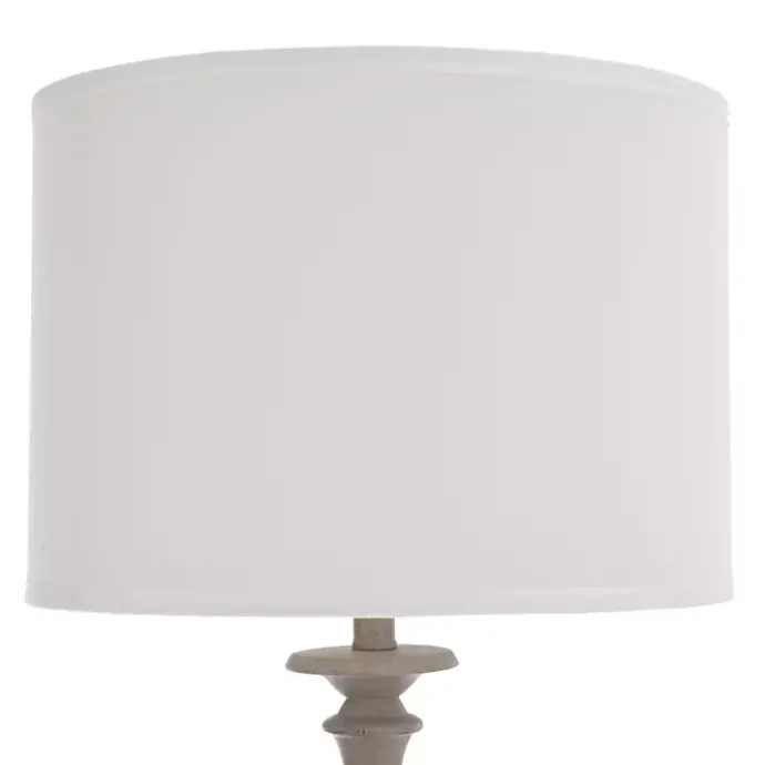 Online Kirklands Home Gray Traditional Spindle Floor Lamp White