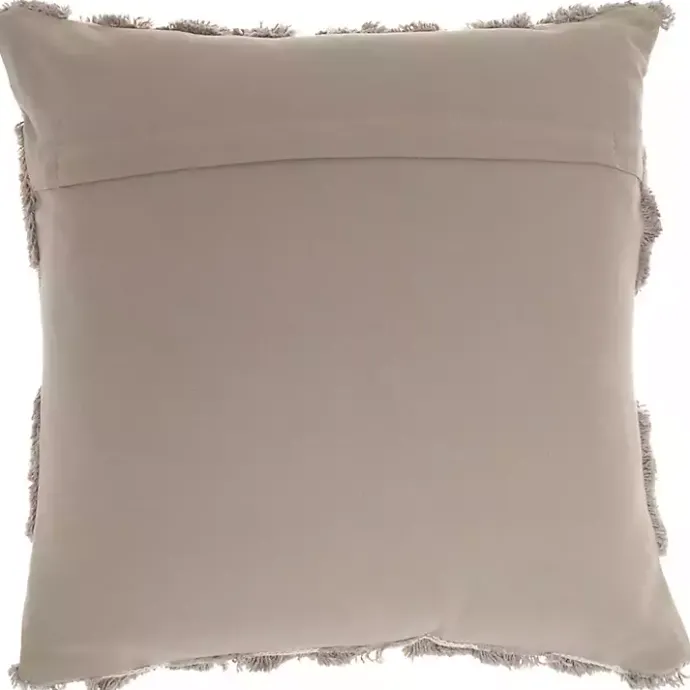 Sale Kirklands Home Tufted Diagonal Checkers Throw Pillow Gray