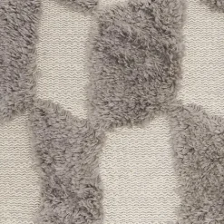 Sale Kirklands Home Tufted Diagonal Checkers Throw Pillow Gray