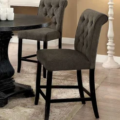Clearance Kirklands Home Tufted Landon Counter Stools, Set of 2 Gray