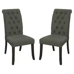 Online Kirklands Home Tufted Landon Dining Chairs, Set of 2 Gray