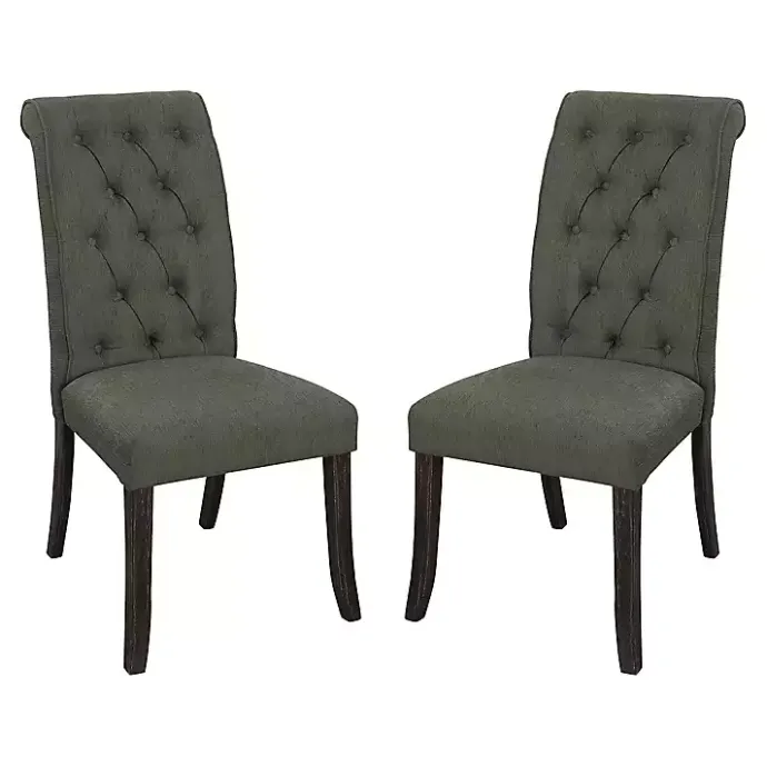 Online Kirklands Home Tufted Landon Dining Chairs, Set of 2 Gray