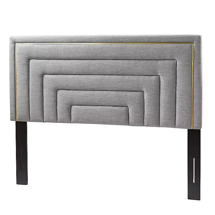 Online Kirklands Home Tufted Upholstered Adjustable Queen Headboard Gray