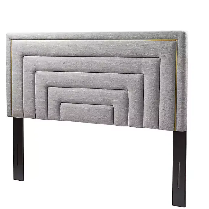 Online Kirklands Home Tufted Upholstered Adjustable Queen Headboard Gray