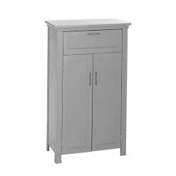 Discount Kirklands Home Two-Door Top Shelf Cabinet Gray