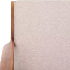 Kirklands Home Upholstered Acacia Wood Outdoor Loveseat Gray