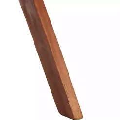 Kirklands Home Upholstered Acacia Wood Outdoor Loveseat Gray