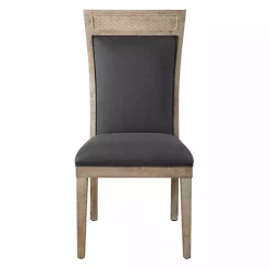 Kirklands Home Upholstered Cane Detailing Dining Chair Gray