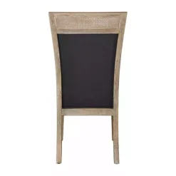 Kirklands Home Upholstered Cane Detailing Dining Chair Gray