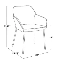 Online Kirklands Home Upholstered Daniella Dining Chairs, Set of 2 Gray