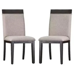 Sale Kirklands Home Upholstered Erin Dining Chairs, Set of 2 Gray
