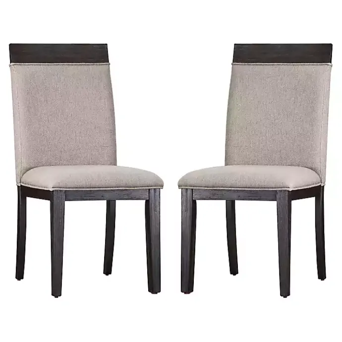Sale Kirklands Home Upholstered Erin Dining Chairs, Set of 2 Gray