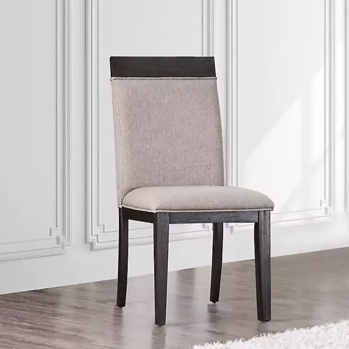 Sale Kirklands Home Upholstered Erin Dining Chairs, Set of 2 Gray