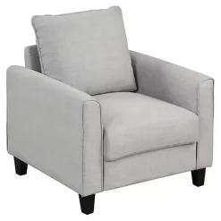 Best Kirklands Home Upholstered Jorden Accent Chair Gray