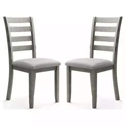 Online Kirklands Home Upholstered Lucas Dining Chairs, Set of 2 Gray