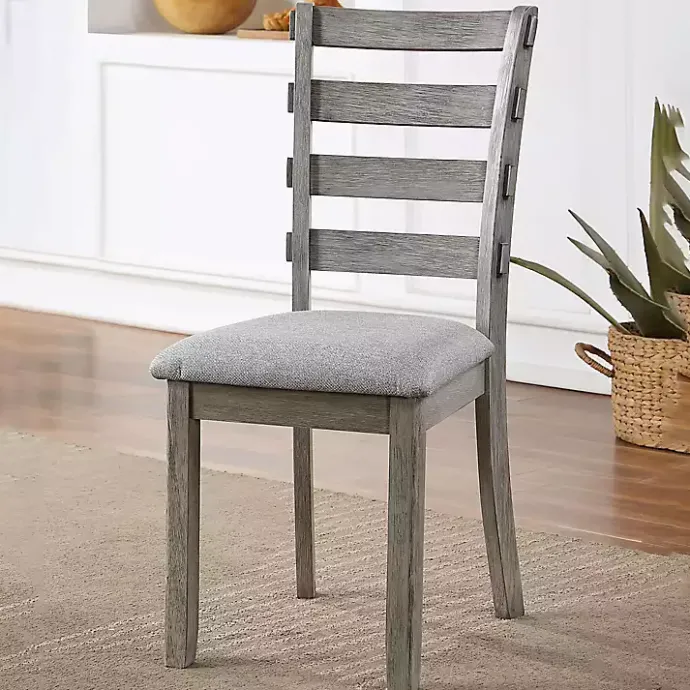 Online Kirklands Home Upholstered Lucas Dining Chairs, Set of 2 Gray