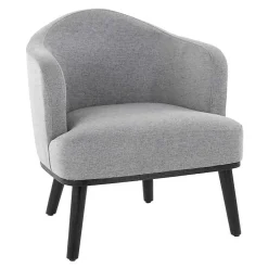 Kirklands Home Upholstered Midcentury Modern Accent Chair Gray