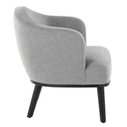 Kirklands Home Upholstered Midcentury Modern Accent Chair Gray