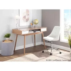 Outlet Kirklands Home Upholstered Ottomans with Tray Tops, Set of 2 Gray