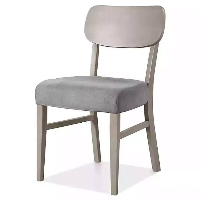 New Kirklands Home Upholstered Porter Dining Chairs, Set of 2 Gray