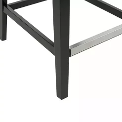 Sale Kirklands Home Upholstered Tufted Button Back Counter Stool Gray