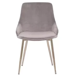 New Kirklands Home Velvet Heidi Dining Chair Gray